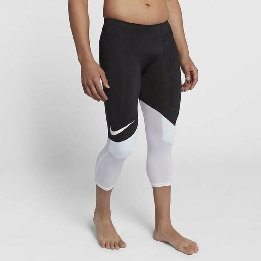 Nike Pro Hyperstrong Core Football Tights Mens Small Black White 835348-010